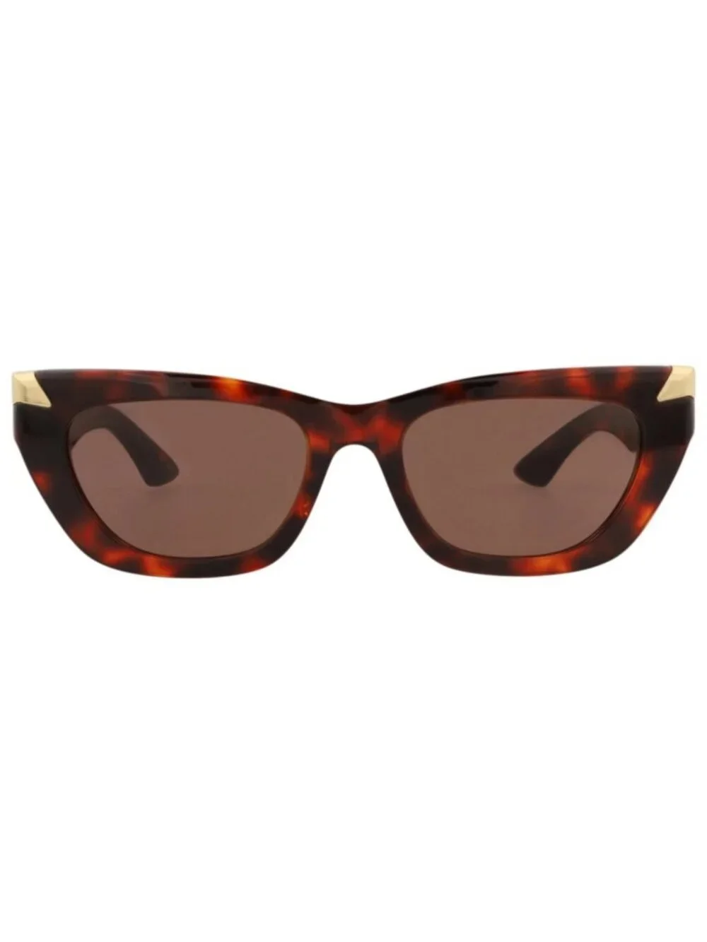 New Alexander McQueen Women's Sunglasses Cat Eye Recycled Acetate Frame Havana